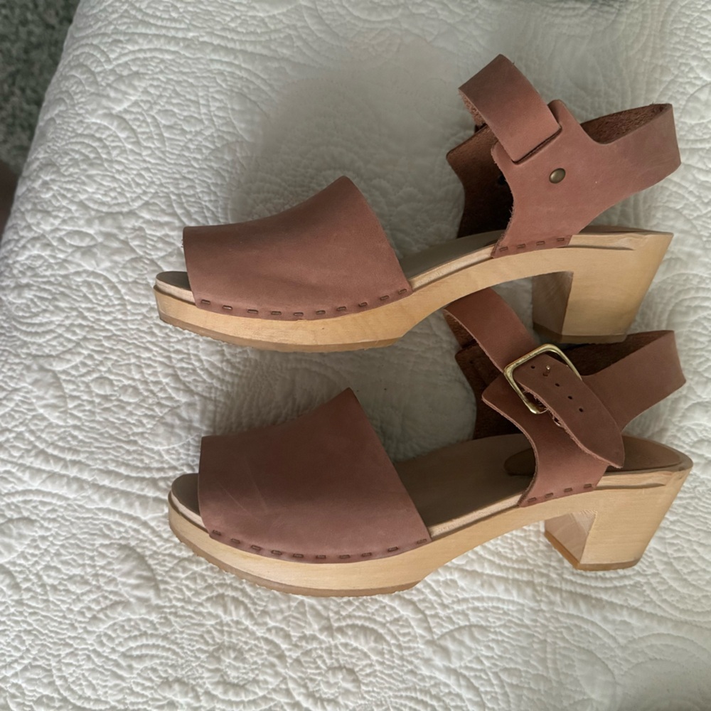 Bryr Emma Spanish Toe Clay sz39 US 9 clogs - Picture 3 of 5